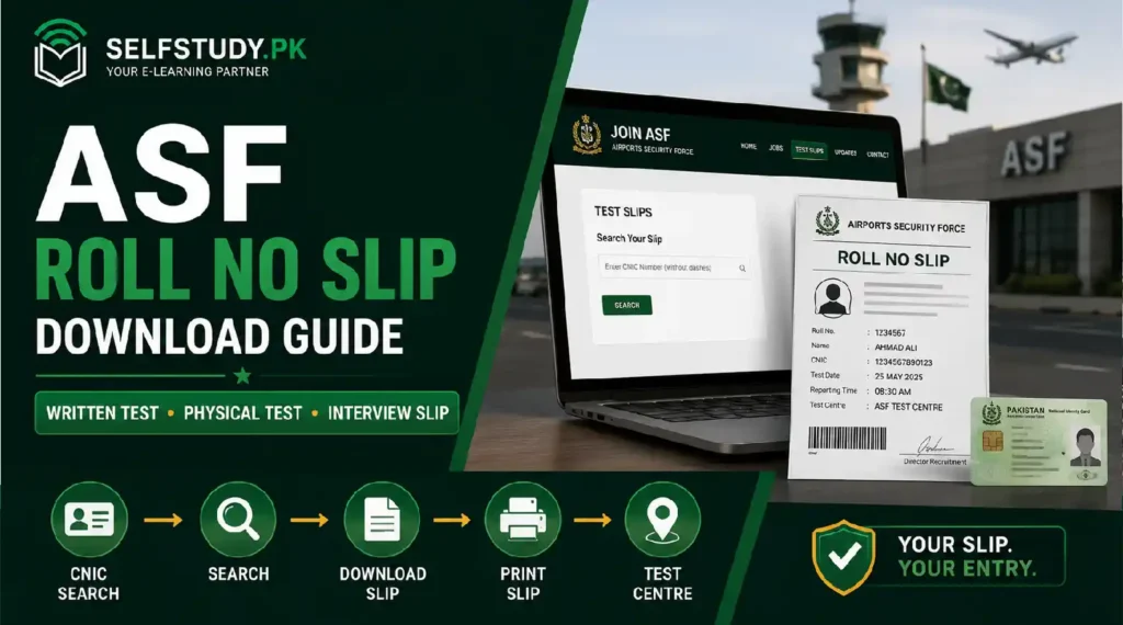 Download ASF Roll No Slip